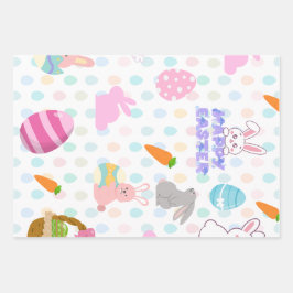 Hoja De Papel De Regalo Felices deseos de Pascua