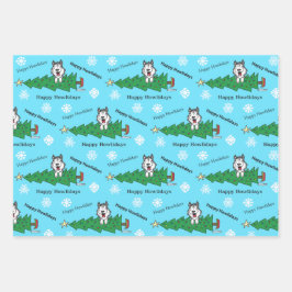 Hoja De Papel De Regalo Felices fiestas