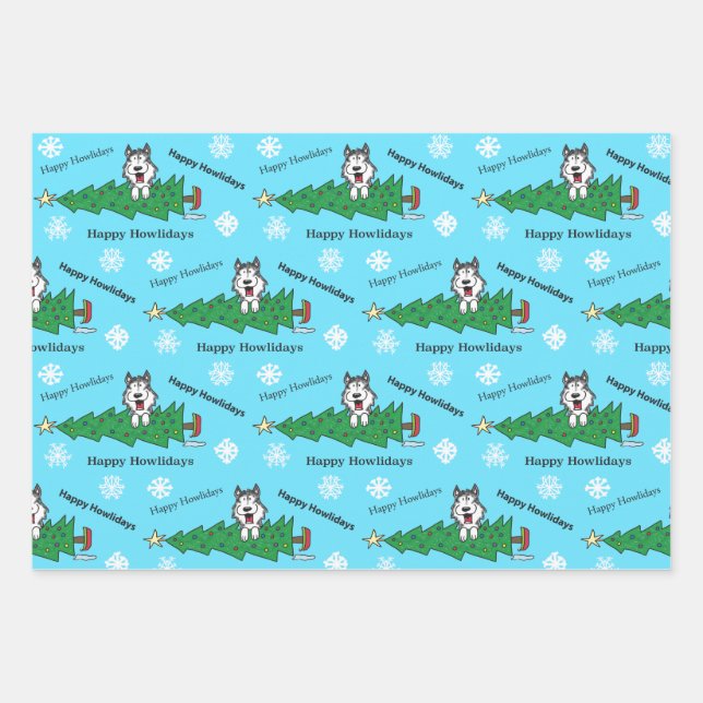 Hoja De Papel De Regalo Felices fiestas (Anverso)