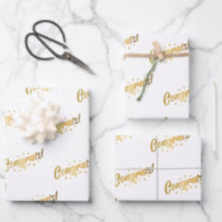 Hoja De Papel De Regalo ¡Felicidades!