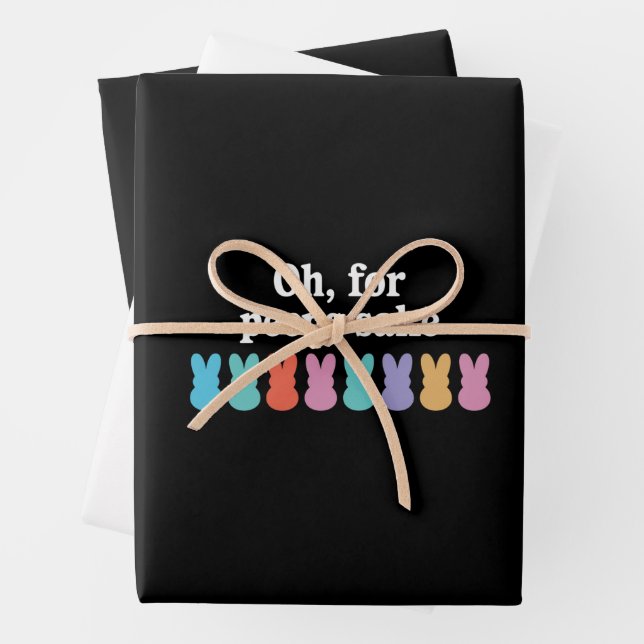 Hoja De Papel De Regalo Feliz Carnaval religioso cristiano conejo de Pascu (In situ)