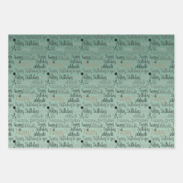 Hoja De Papel De Regalo Feliz cumpleaños