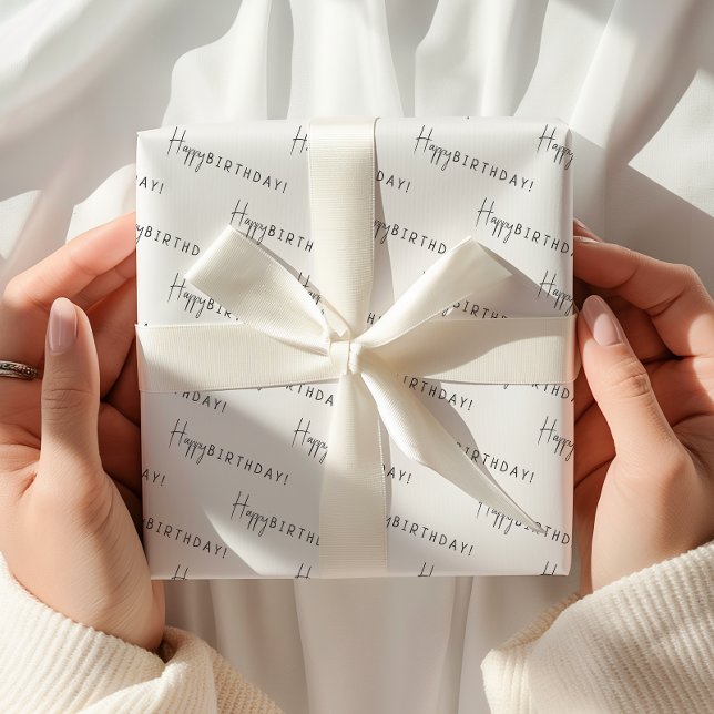 Hoja De Papel De Regalo ¡Feliz cumpleaños al hombre de género neutral mini (Subido por el creador)