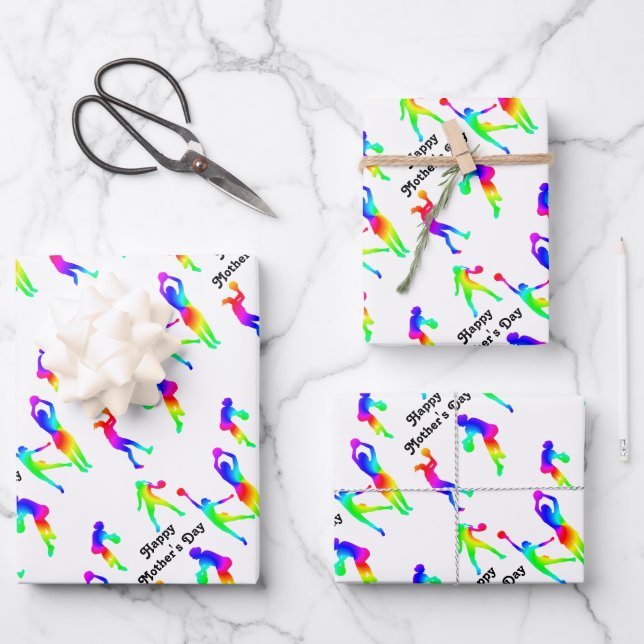 Hoja De Papel De Regalo Feliz Día de la Madre (Anverso)