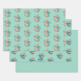 Hoja De Papel De Regalo Feliz Día de la Madre 2025