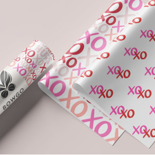 Hoja De Papel De Regalo Feliz Galentine XOXO Abrazos y besos con Pal de ga