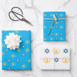 Hoja De Papel De Regalo Feliz Hanukkah<br><div class="desc">Feliz Hanukkah</div>