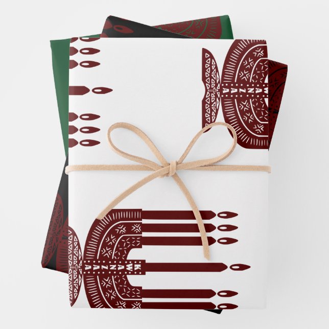 Hoja De Papel De Regalo Feliz Kwanzaa (In situ)
