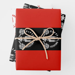 Hoja De Papel De Regalo Feliz Kwanzaa