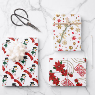 Hoja De Papel De Regalo Feliz Navidad