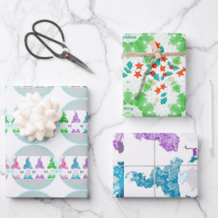 Hoja De Papel De Regalo Feliz Navidad