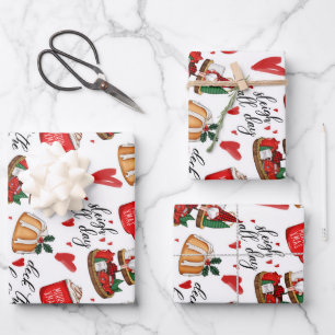 Hoja De Papel De Regalo Feliz Navidad