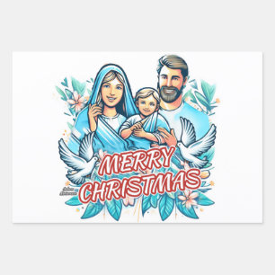 Hoja De Papel De Regalo Feliz Navidad