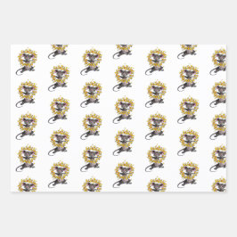 Hoja De Papel De Regalo Feliz Navidad y Feliz Año Nuevo