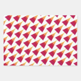 Hoja De Papel De Regalo Feliz regalo de árboles