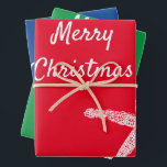 Hoja De Papel De Regalo Ferry Christmas Starfish Patterns Rojo Azul Blanco<br><div class="desc">Impreso con patrones de pez estrella blancos con plantilla de texto para 'Feliz Navidad' en coloridos fondos de color personalizado!</div>