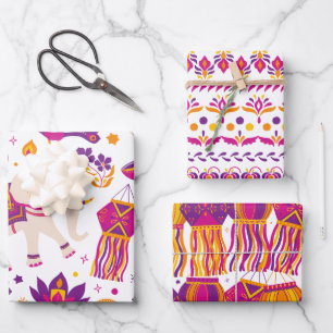 Hoja De Papel De Regalo Festival Diwali de Luces