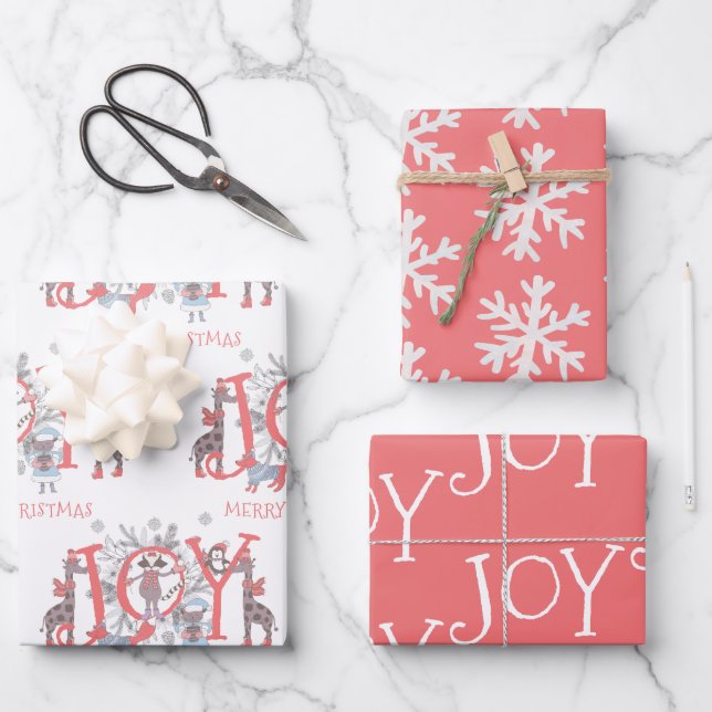 Hoja De Papel De Regalo Festividad en invierno de los Navidades de la aleg (Anverso)