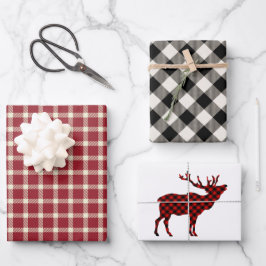 Hoja De Papel De Regalo Festividad Rusa Lumberjack Plaid