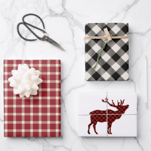 Hoja De Papel De Regalo Festividad Rusa Lumberjack Plaid