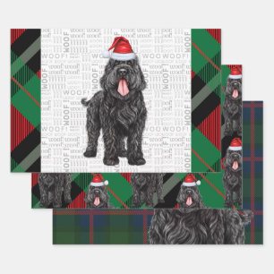 Hoja De Papel De Regalo Festividad verde verde rojiza del perro del terror