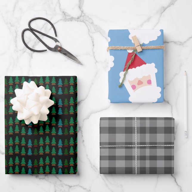 Hoja De Papel De Regalo Festividades acogedoras para Navidades (Anverso)