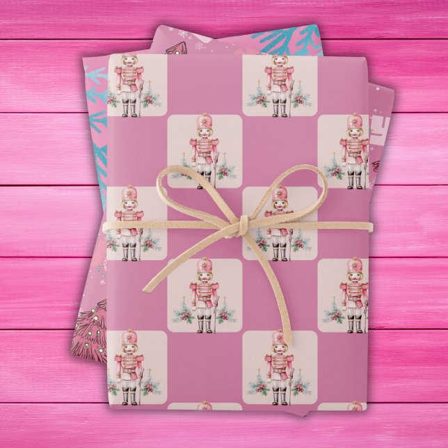 Hoja De Papel De Regalo Festividades de Navidades rosados (Subido por el creador)