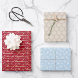 Hoja De Papel De Regalo Festividades de nieve Personalizado feriado Feliz 