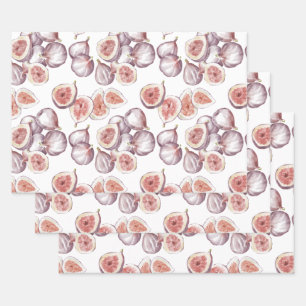 Hoja De Papel De Regalo Fibras de acuarela en blanco