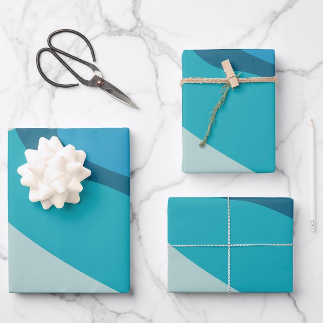 Hoja De Papel De Regalo Fiesta con tema de playa (Anverso)