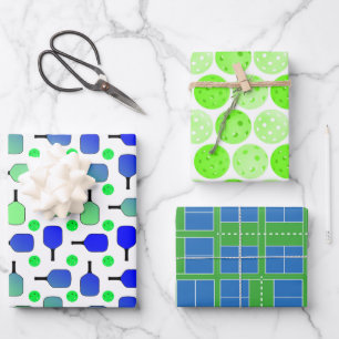 Hoja De Papel De Regalo Fiesta de cumpleaños de pelota azul y verde
