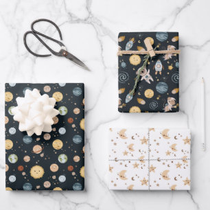 Hoja De Papel De Regalo Fiesta de Cumpleaños Infantil Divertida Aventura E