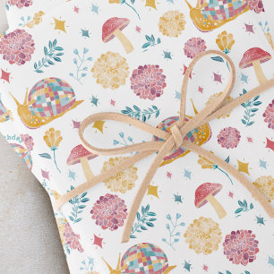 Hoja De Papel De Regalo Fiesta de cumpleaños personalizada del jardín del
