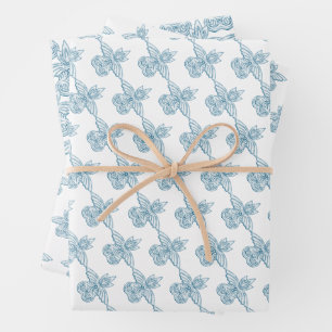 Hoja De Papel De Regalo Fiesta de cumpleaños toga griega con elemento azul