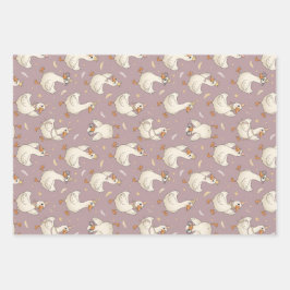 Hoja De Papel De Regalo Fiesta de Ganso Tonto – Diseño de Cumpleaños Origi