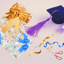 Hoja De Papel De Regalo Fiesta de primavera en el jardín