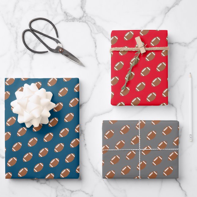 Hoja De Papel De Regalo Fiesta Deportivo de Fútbol (Anverso)