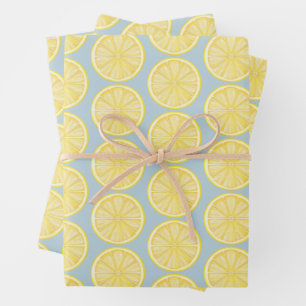 Hoja De Papel De Regalo Fiesta en la Costa Amalfi con rodajas de limón