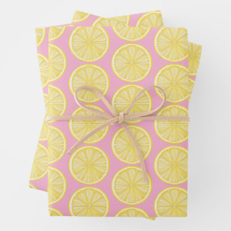 Hoja De Papel De Regalo Fiesta en la Costa Amalfi con rodajas de limón