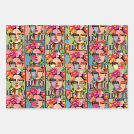 Hoja De Papel De Regalo Fiesta Floral