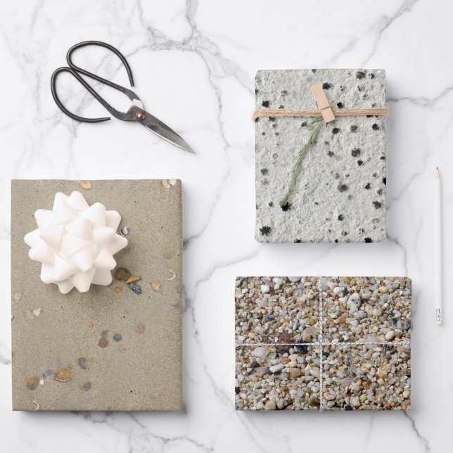 Hoja De Papel De Regalo fiesta fresco de arena (Anverso)