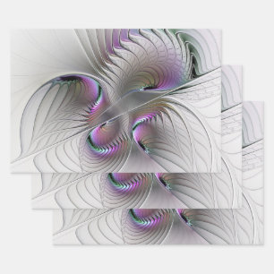 Hoja De Papel De Regalo Figura moderna abstracta tímida de fantasía Arte f