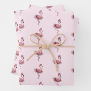 Hoja De Papel De Regalo Flamingo Ballet Dancer