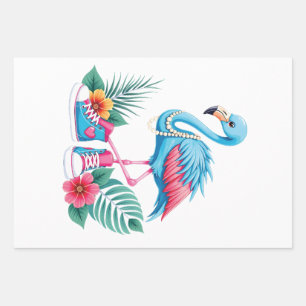 Hoja De Papel De Regalo Flamingo Chucks and Pearls Comma La Harris 2024
