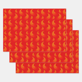 Hoja De Papel De Regalo Flammen Geschenkpapierset Packpapier Blatt
