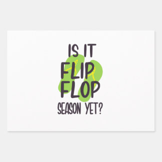 Hoja De Papel De Regalo Flip flop
