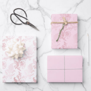 Hoja De Papel De Regalo Flor blanca rosa