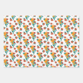 Hoja De Papel De Regalo Flor-Bouquet