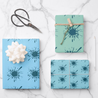 Hoja De Papel De Regalo Flor de escarcha: Navidades de la explosión de nie