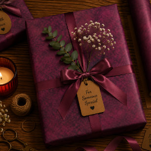 Hoja De Papel De Regalo Flor Desgastada